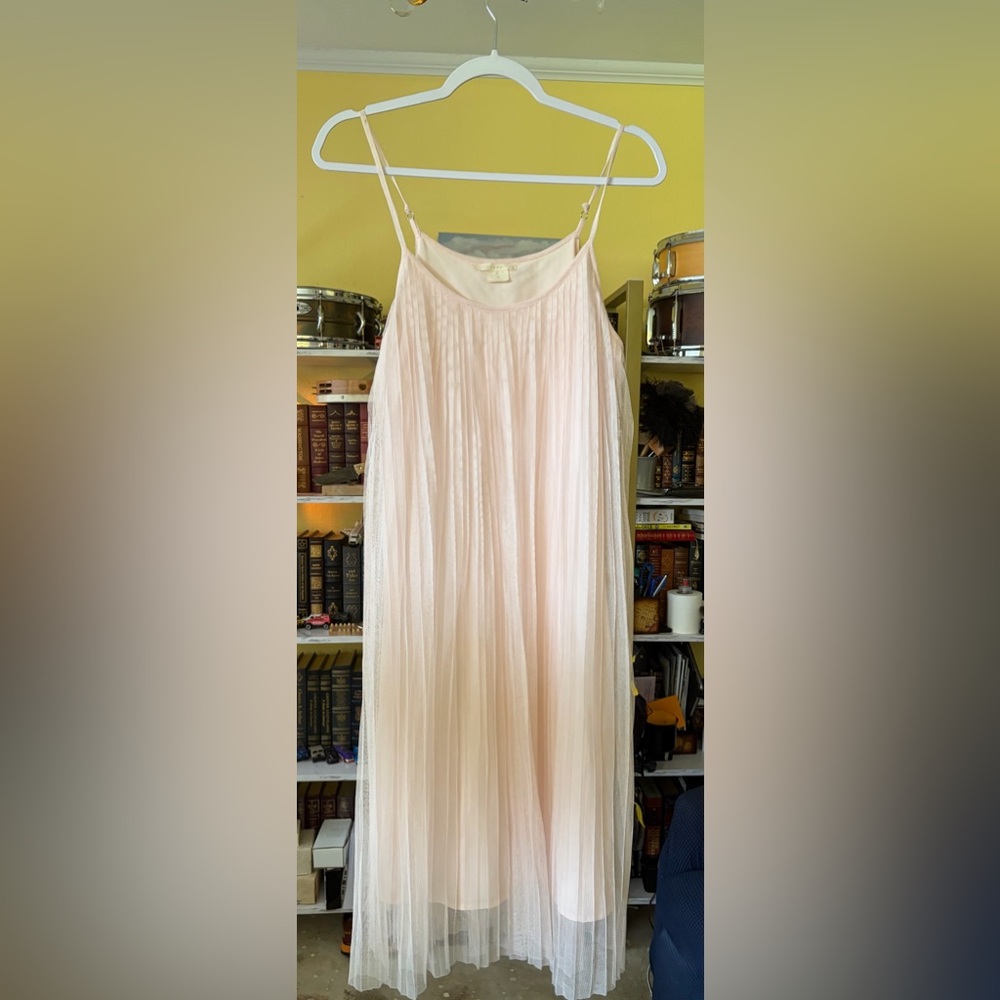 Copper Key Light Pink Pleated Slip Dress